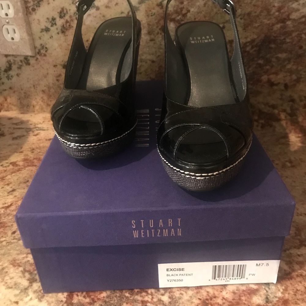 Stuart Weitzman - Excise Black Patent Never worn!